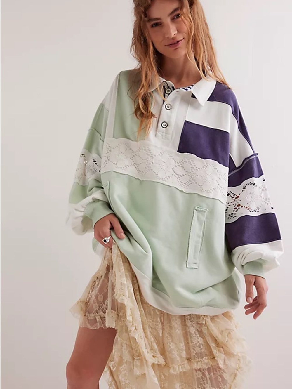 Free People | “We The Free" American Dream polo Sz S